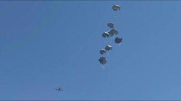 Plane airdrops aid over Gaza City | AFP