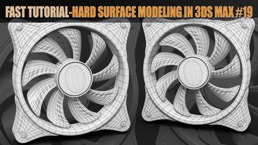 Topology Hard Surface: Topology of Extrude into the fan In 3ds Max || N°_34