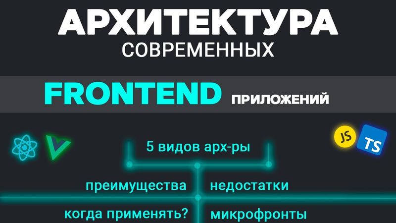 Архитектура современных FRONTEND приложений. 5 видов. Преимущества и недостатки