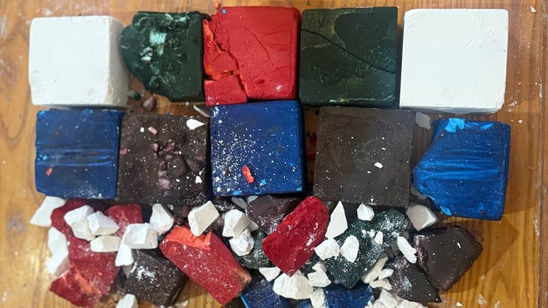 2k on yt celebration 🥳 | Soft dyed gym chalk | Oddly satisfying | ASMR