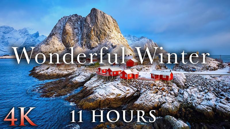 WONDERFUL WINTER 4K - 11HRs of Epic Snow Scenes + Calming Music by Nature Relaxation™