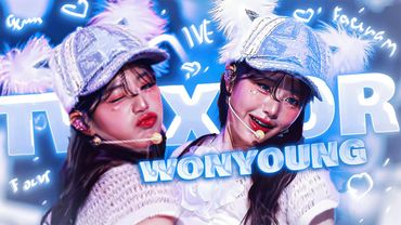 TWIXTOR CLIPS 4K IVE WONYOUNG Facecam 'REBEL HEART' MusicBank 250117