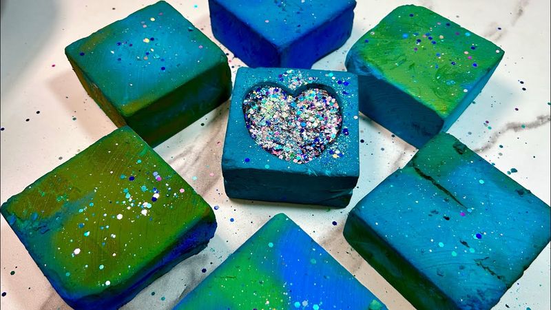 Gym Chalk ASMR | Dyed Blocks | Satisfying Chalk Crushing Asmr