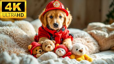 Charming Baby Animals in 4K with Soft Relaxing Music for Peaceful Moments