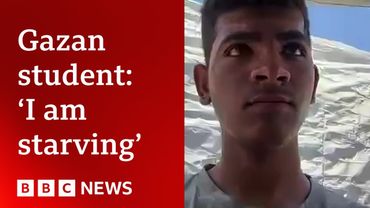 Gazan student: ‘I am starving and suffering from memory loss’ | BBC News