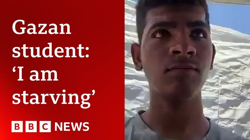 Gazan student: ‘I am starving and suffering from memory loss’ | BBC News