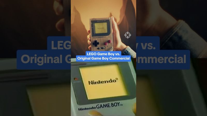 OG Game Boy (1989) vs. LEGO Game Boy (2025) promo! #sdcc #lego #gameboy #nintendo #ign #gaming