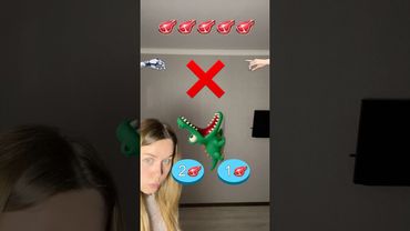 Crocodile Challenge🥩🦖IMPOSSIBLE😭#shorts