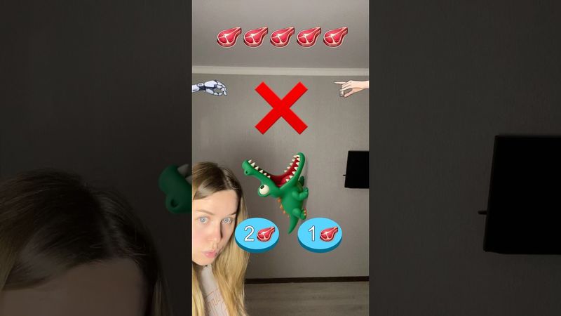 Crocodile Challenge🥩🦖IMPOSSIBLE😭#shorts