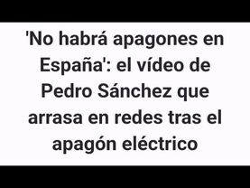 Apagón en España : la culpa es del gobierno
