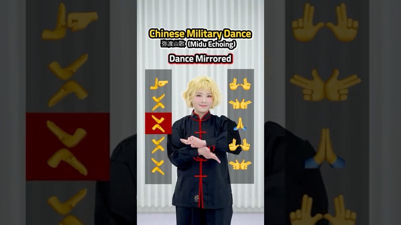 Chinese Military Hand Dance🔥 Can You Do It at Full Speed?😳