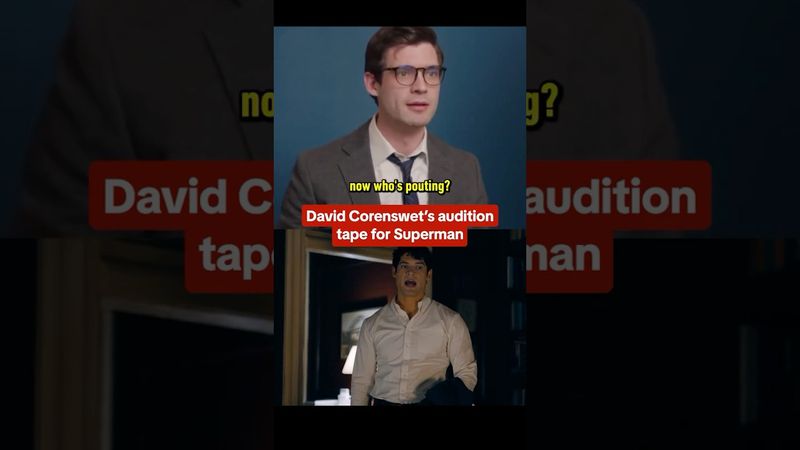 David Corenswet's audition tape for Superman included the argument at Lois' apartment! #superman