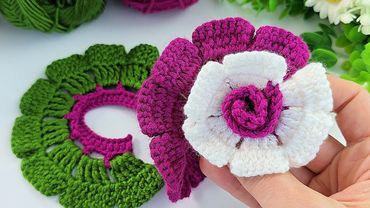 Make Money Crochet 🌸 Easy 3D Flower Pattern for Beginners