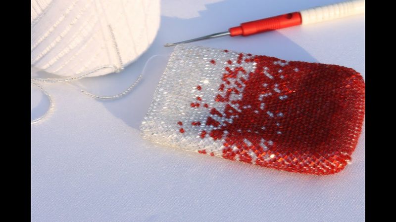 Вязание бисером. Урок 2.  Быстро и просто одеваем бисер на нить