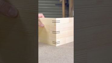 No Jigs, No Table Saw! Spline Miter #shorts #woodworking #diy