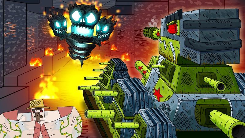 Die Geburt des großen Wither - Cartoons über Panzer / Minecraft