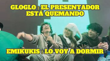 EL PRESENTADOR DE LA COMICCON QUEMA CON GLOGLO Y EMI