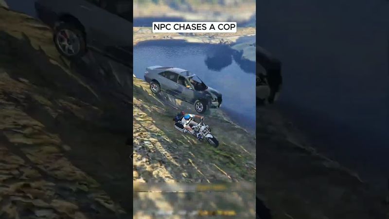 NPC chases a cop