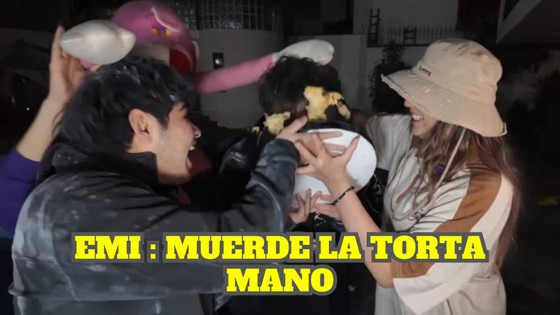 GLOGLO MUERDE LA TORTA EN SU CUMPLEAÑOS