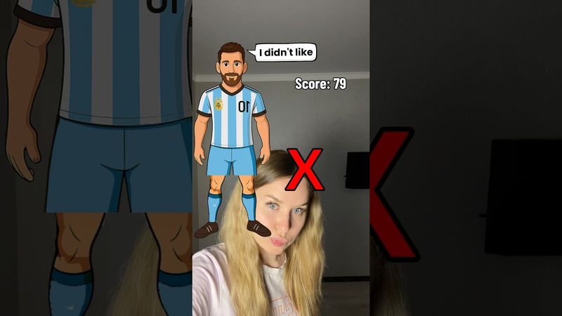 Messi Football Challenge⚽️🏆IMPOSSIBLE😱#shorts