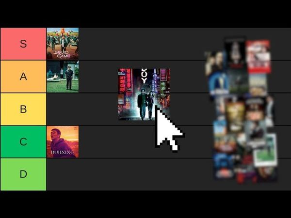 Я склав tier лист південнокорейського кіно