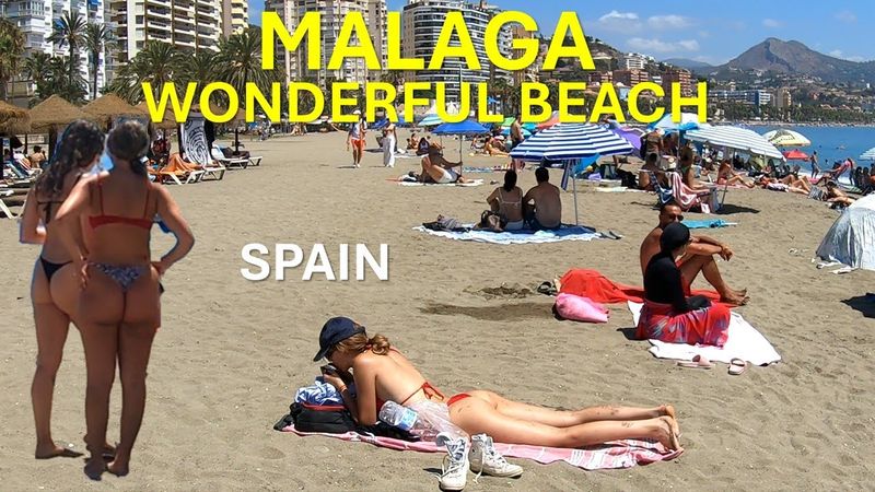Malaga Beach August 2024 Spain Costa del Sol