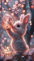 Easter magic ✨🌸🩷🐰#aiart #easterbunny #easter #easteregg 