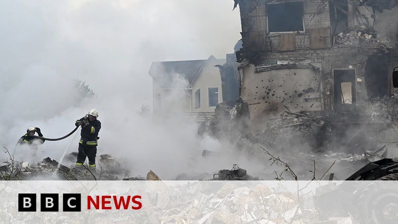 Russia launches largest air attack yet on Ukraine | BBC News