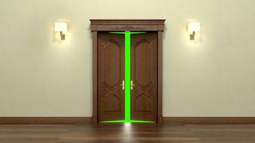 door animation green screen
