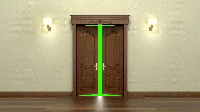 door animation green screen