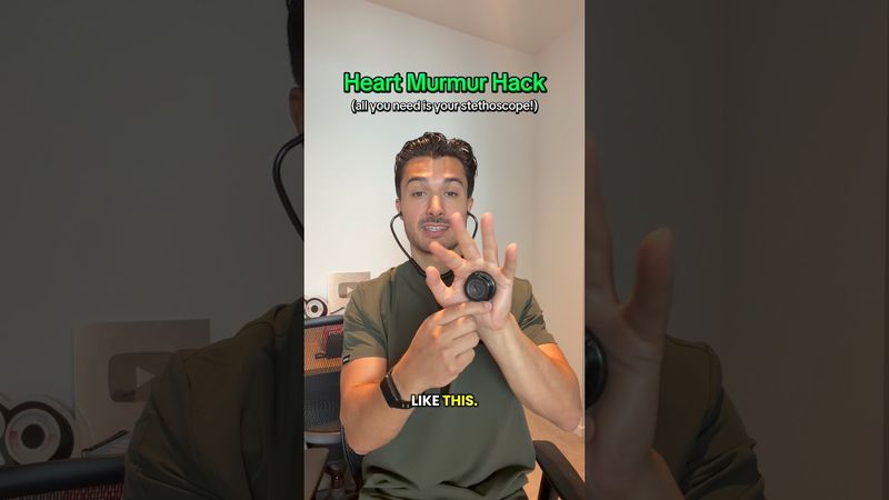 Sono STUPITO da questo trucco per il soffio al cuore 🤯🩺 #studentemed #medschool ##osce #dottore #...