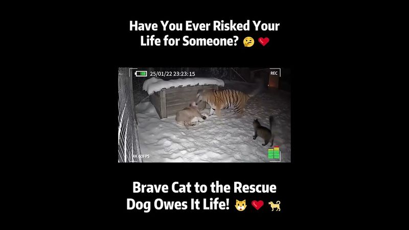 Храбрый котинька