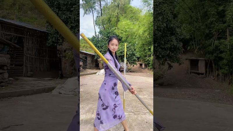 Kungfu china master 744/Hướng dẫn múa gậy#霞光腊月#kungfu #wing chun