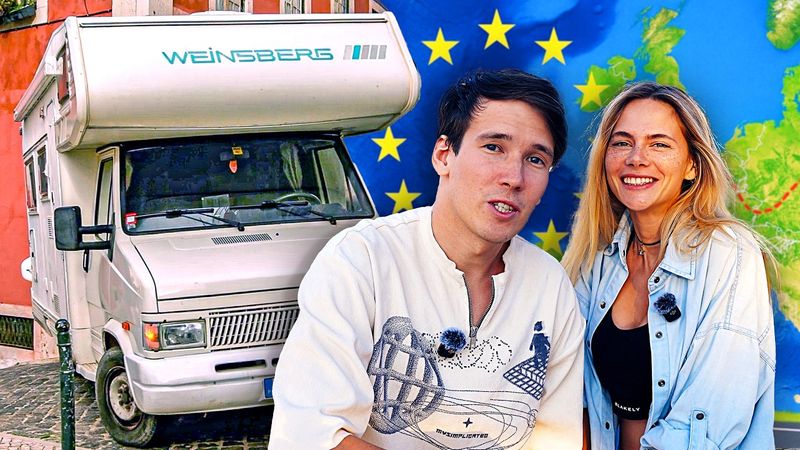 Уехали из Португалии... в ЕВРОТУР на 33 летнем автодоме :)