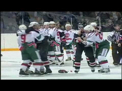 Драка Ак Барс - Трактор /  The greatest hockey fight