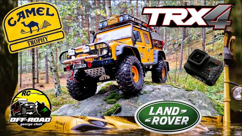RC Traxxas TRX4 defender scale 1/10 camel trophy forest adventures