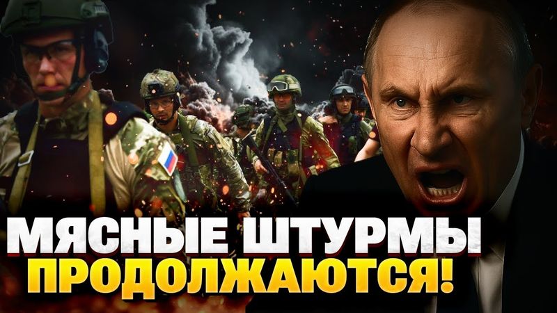 Мясные штурмы РФ продолжаются! Кремль бросает солдат на убой!