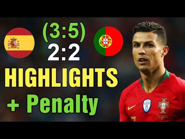 Portugal vs Spain 2-2 (3:5) Highlights + Penalty Shootout (FINAL Nations League) Portugal Spain