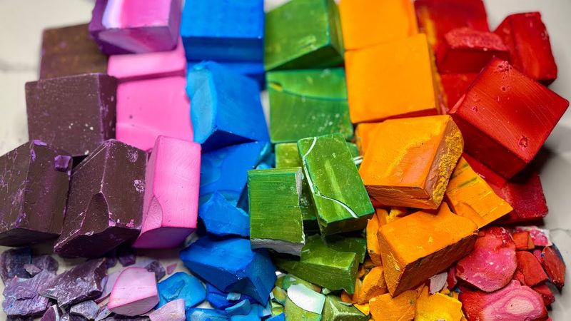 ASMR | Dyed Gym Chalk  Blocks😀 | Oddly Satisfying | Relax