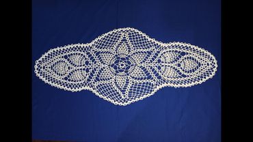 Большая овальная салфетка крючком. Часть 2. Крючок для начинающих.