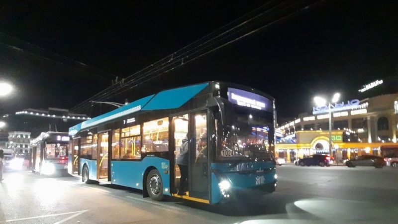 Поездка на новом троллейбусе МАЗ-303Т22 1024 , Маршрут 7 г. Казань