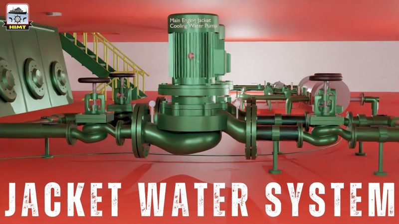 Sistema di raffreddamento dell'acqua della camicia del motore principale | Spiegazione animata in...