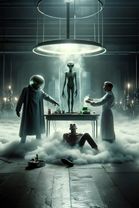 I did these weird alien scenes the other night. The fog and lighting ...