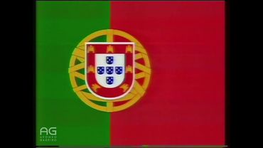 Диктор, гимн и конец эфира (RTP 2 Португалия, 07.08.1990)