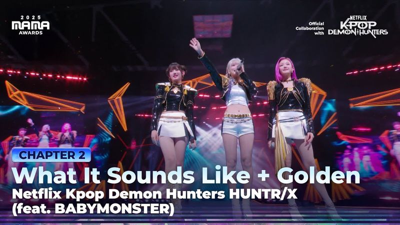 [#2025MAMA] Netflix Kpop Demon Hunters HUNTR/X (feat. BABYMONSTER) | Mnet 251129 방송