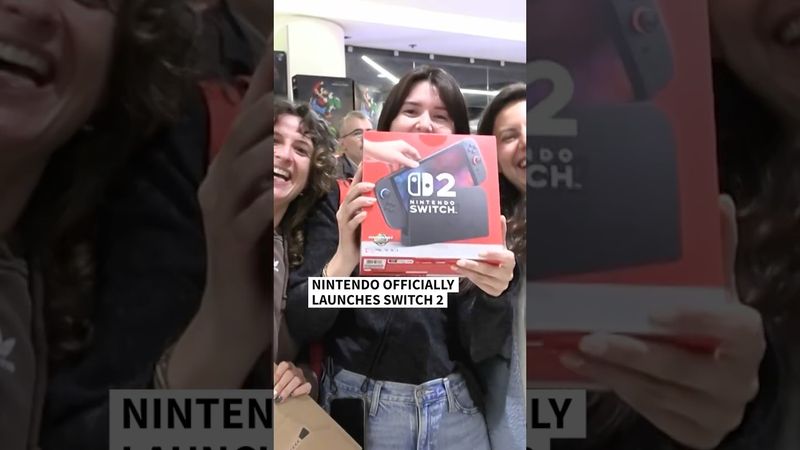 Gamers line up to get hold of the Nintendo Switch 2 | AFP #shorts