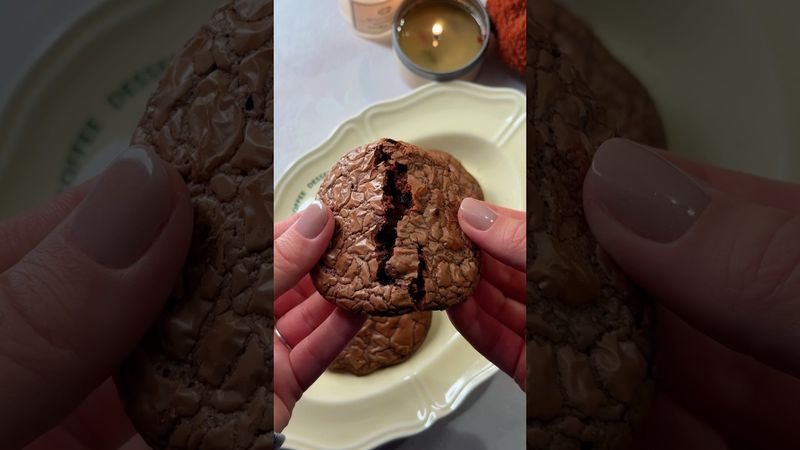 Печенье Брауни, как из любимой кофейни 🍪 #рецепты #рекомендации #шортс #viralvideo