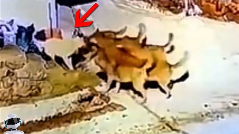 Кангал Против 5 Волков / Случаи с Животными Снятые на Камеру