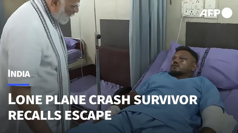 'I can't believe I came out alive': Lone India plane crash survivor recalls miracle escape | AFP