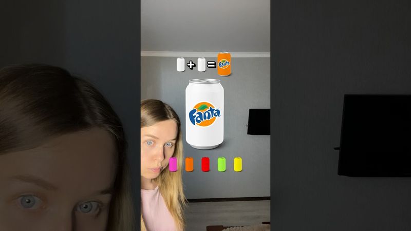 Fanta Challenge🥤IMPOSSIBLE😭🧡#shorts